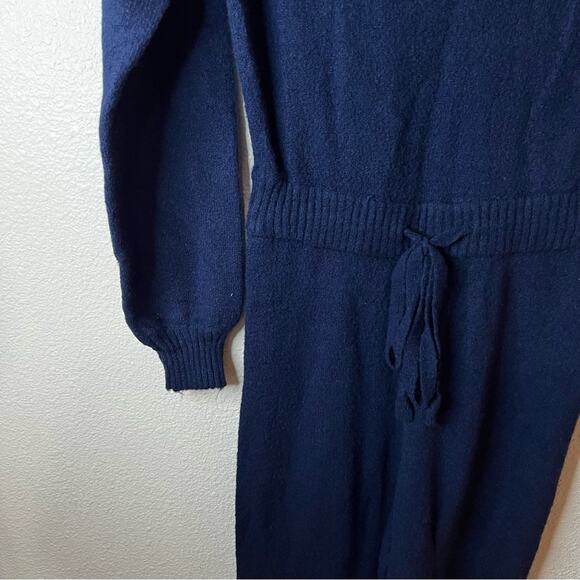 Central Park West Navy Blue Holmes Knit Jumpsuit XS - Picture 8 of 15